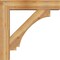 Ekena Millwork Imperial Block Rough Sawn Bracket w/ Offset Brace, Western Red Cedar, 8"W x 38"D x 38"H BKT0806X38X38IMP05RWR - alternate 2